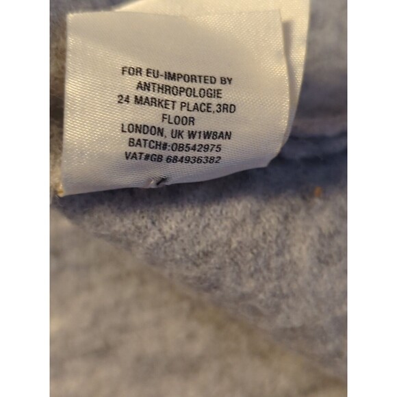 Knitted And Knotted Anthropologie Dress Small Gray Wool Drop Waist Sleeveless - Picture 11 of 13